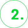 Illustration of green number 2 with rounded edges in a list format.